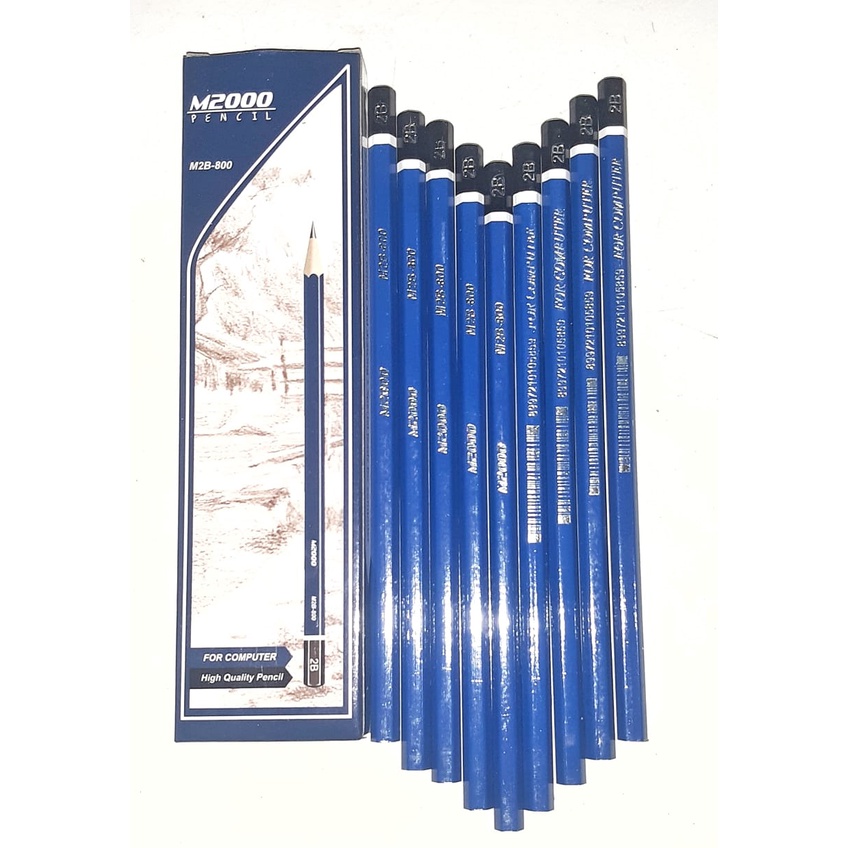 Pensil 2B For Computer High Quality M2000 - BIRU