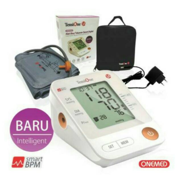 Original Tensimeter Digital TensiOne 1A+adaptor OneMed (Tanpa suara ya) Exp Baru