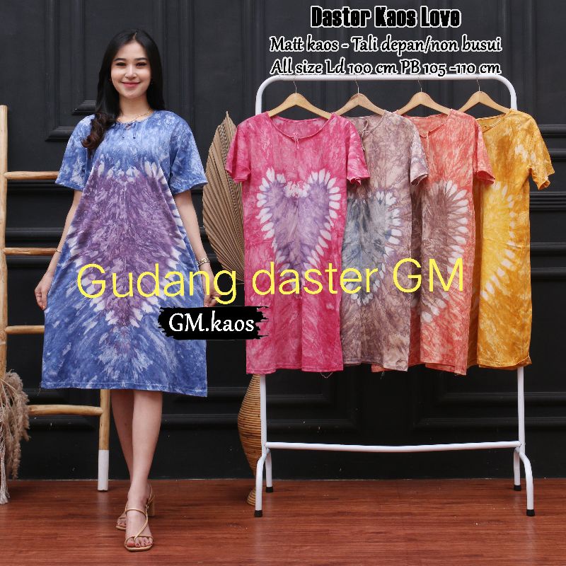 DASTER KAOS BATIK KEKINIAN MODEL LEHER TALI/NON BUSUI NON RUFFLE