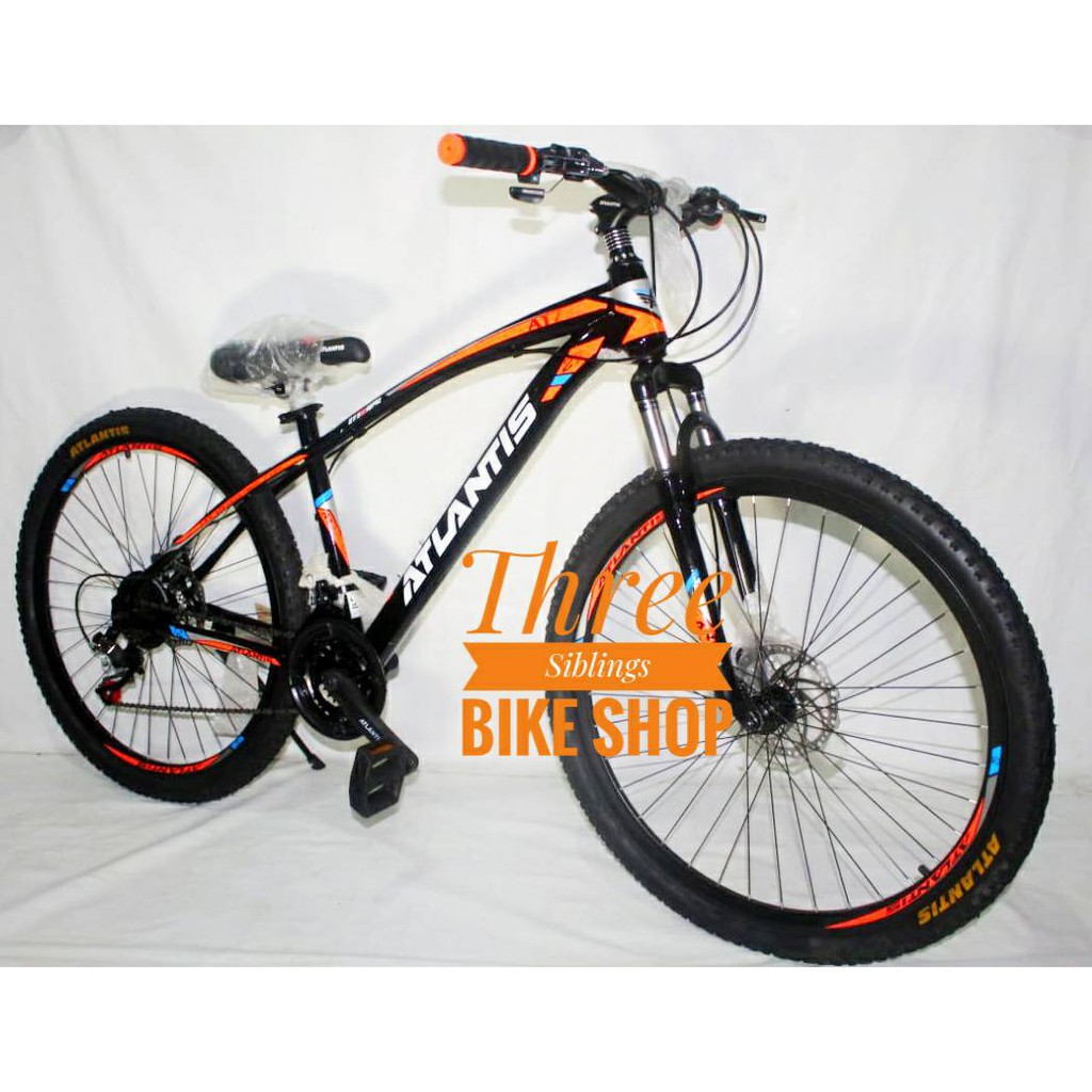 SEPEDA MTB DEWASA ATLANTIS AT 730 DISC BRAKE 27.5 INCH WARNA ORANGE