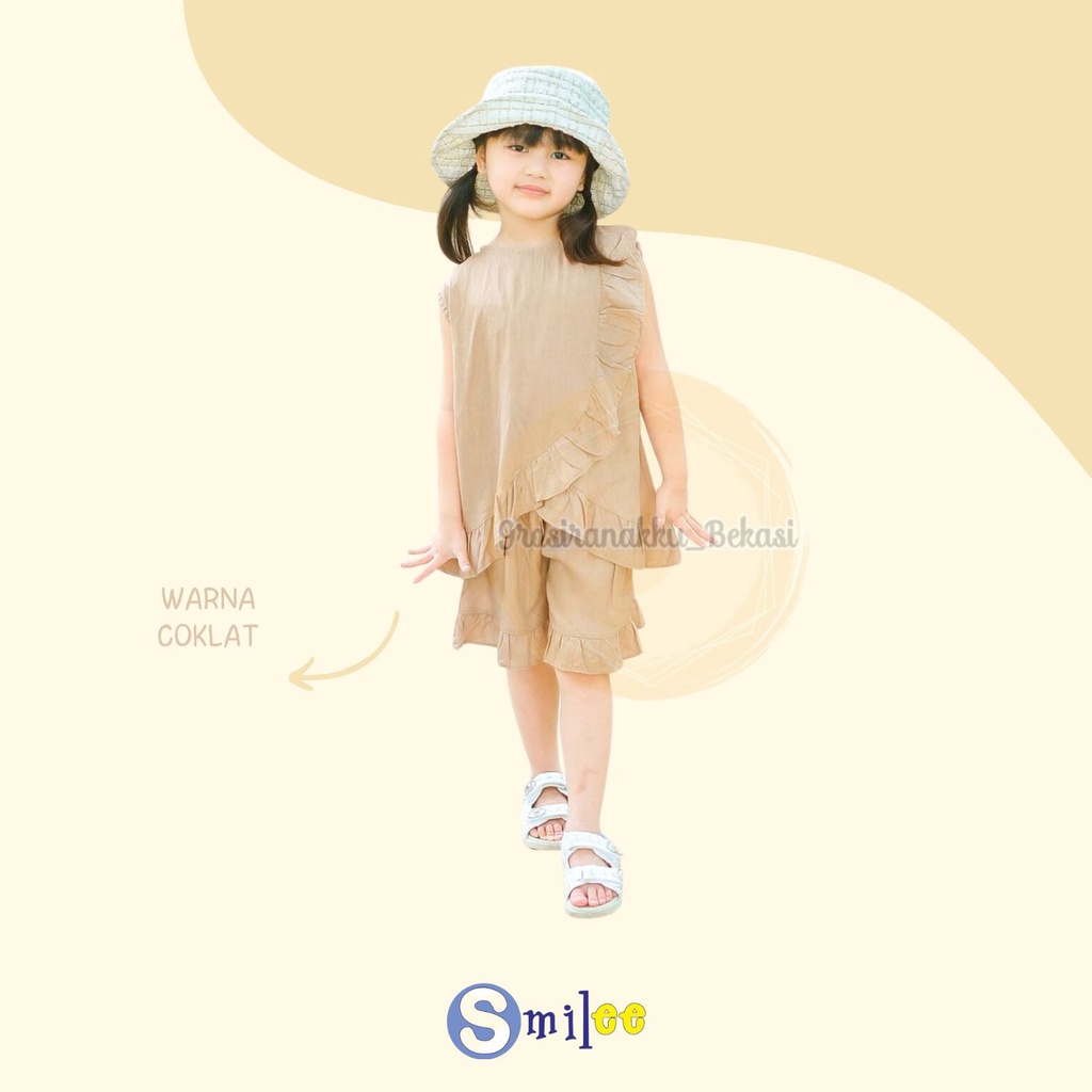 Setelan Anak Rayon  Gempita Smilee Mix Warna Size 1-5 Th