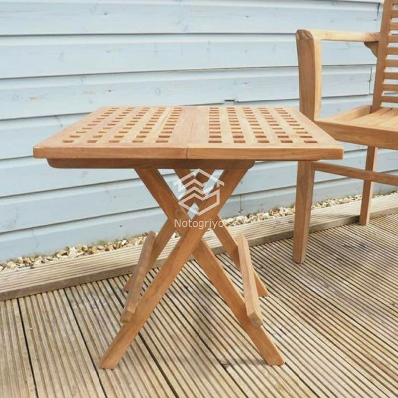MEJA KOPER LIPAT MEJA PIKNIK LIPAT MEJA KAFE JATI LIPAT MEJA PIKNIK KAYU JATI MEBEL FURNITURE JEPARA