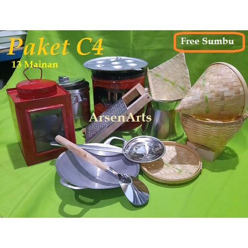 Mainan Anak Perempuan Paket C4 Masak Masakan Kompor Mini Lengkap - Kitchen Set - 13 Mainan