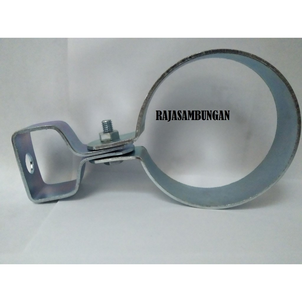 Klem Gantung Besi 2 1/2 inch Besi Polos Holder Clamp Pengencang Pipa Hanger Clamp Besi