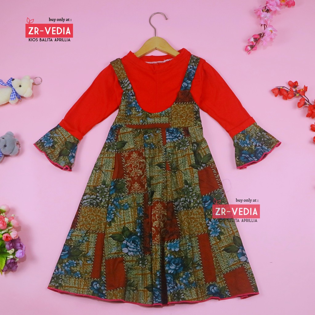 Gamis Aisyah uk 3-4 Tahun [EXPORT] Dres Ngaji Baju Anak Perempuan Murah Gamis Lebaran Panjang Adem