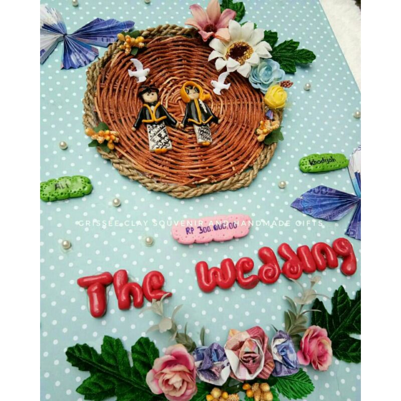 clay mahar/mahar bingkai/mahar pernikahan unik/mahar custom/clay frame