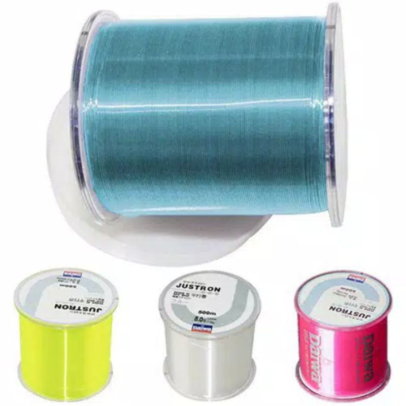 senar pancing nilon Daiwa justron 500 m HIJAU  / COKLAT