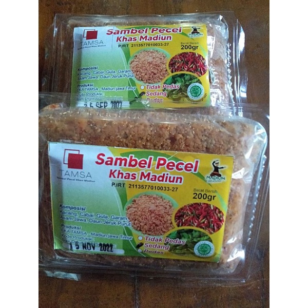 

SAMBEL PECEL asli Madiun/tanpa minyak, tahan lama /bahan baku berkualitas.