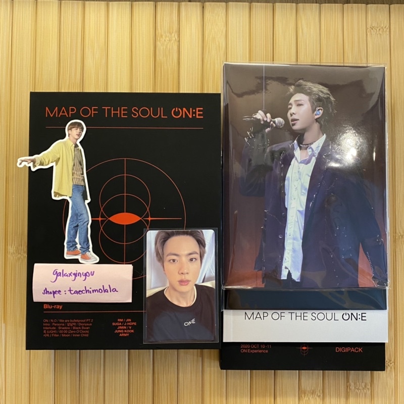 bts mots on:e bluray fullset with kim seokjin photocard - pc jin mots one br