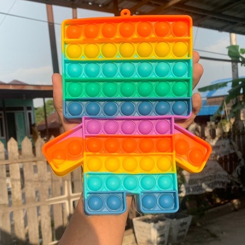 POP IT JUMBO VIRAL RAINBOW WARNA WARNI MAINAN ANAK TIKTOK-ROBOT 20 CM