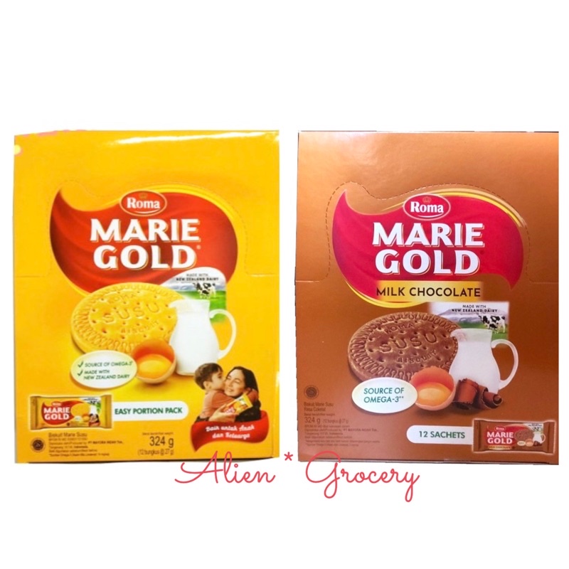 

Roma Marie Gold Milk Original Coklat 12x22gr