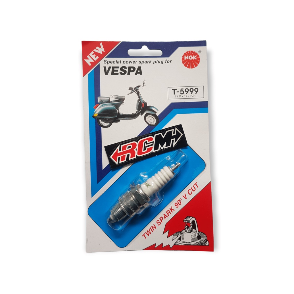 BUSI MOTOR SPECIAL SPESIAL NGK POWER SPARK PLUG DRAT PJG PANJANG PENDEK UNTUK VESPA SPRINT PX PS SUPER EXCLUSIVE EXCEL TWIN SPARK 90 V CUT T-6000 T6000 T 6000 T-5999 T5999 T 5999 ORI ORIGINAL NGK ASLI