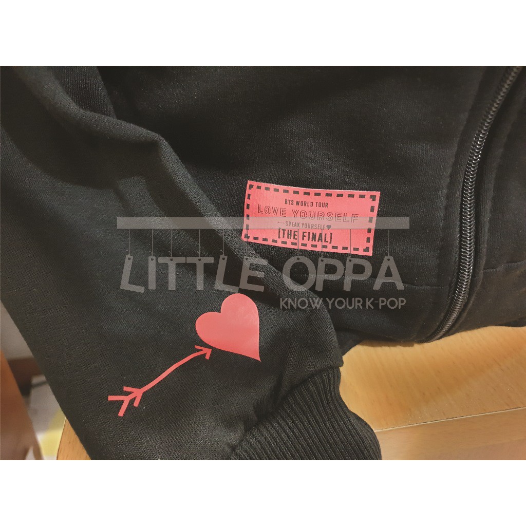 BAGUS BERKUALITAS TERBAIK AWAL TAHUN// ZIPPER JACKET BTS SPEAK YOURSELF THE FINAL HOODIE ZIP UP