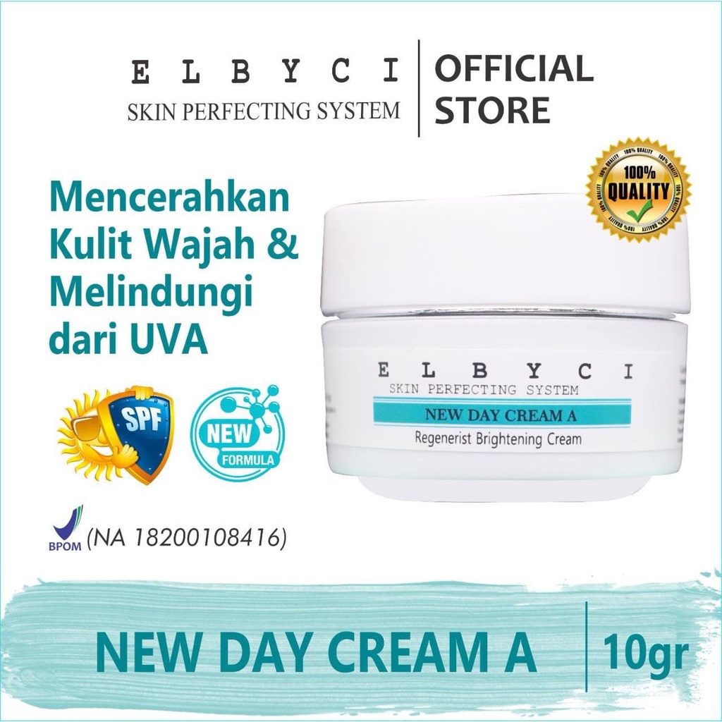 ELBYCI Day Cream A / Cream Siang Pemutih Wajah SPF Double Glowing Sunscreen Tabir Surya