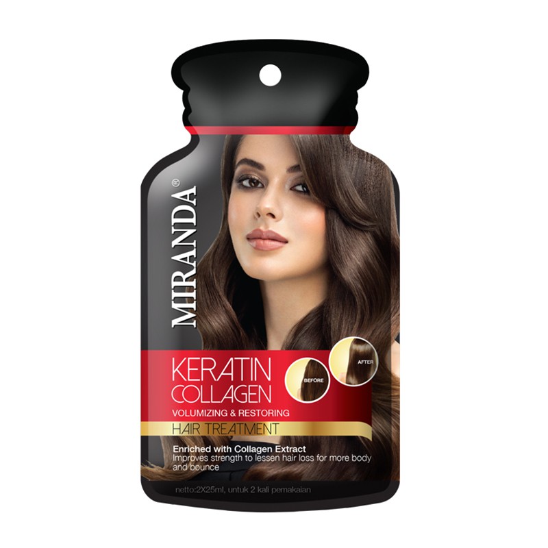 MIRANDA KERATIN HAIR TREATMENT PROTEIN/COLLAGEN 2 X 25 ML @MJ