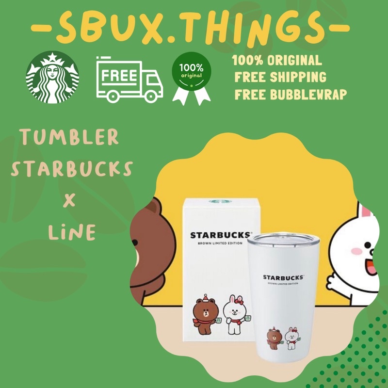 Tumbler starbucks x line friend starbucks line tumbler line