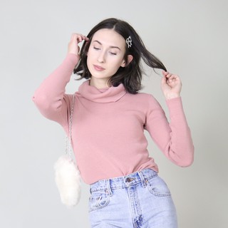 Pretty Turtleneck Salur Tangan Panjang sweater rajut Pretty Turtleneck Salur Tangan Panjang sweater rajut