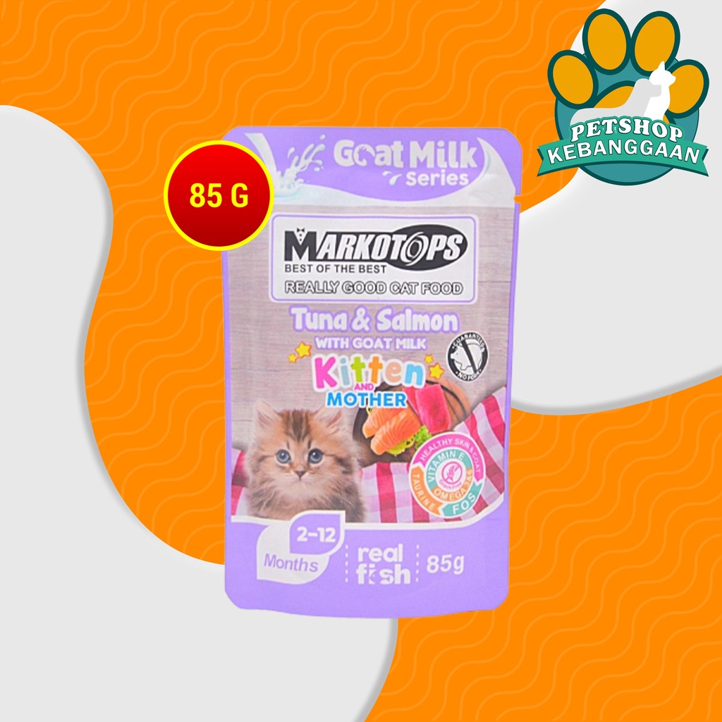 Markotops Makanan Kucing basah Pouch Sachet Cat Food Wet Food 85 Gram