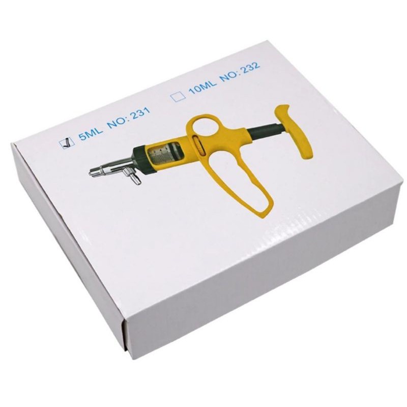 alat cekok otomatis kambing domba sapi babi kuda  drench gun spuit Syringe suntikan otomatis jarum besar -suntikan sapi otomatis terus menerus