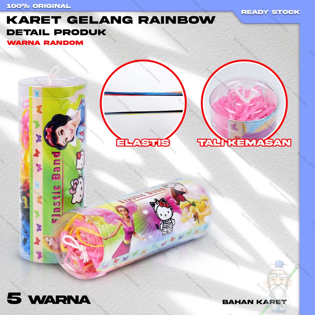 ❤️ SUHU ❤️ KARET RAMBUT JEPANG TABUNG 12CM / KARET IKET RAMBUT JEPANG