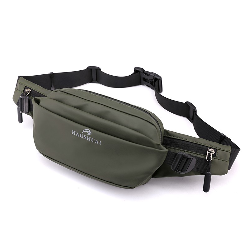 HAOSHUAI 1100-26 Tas Selempang Dada Pria Waistbag Anti Air Premium WK-SBY