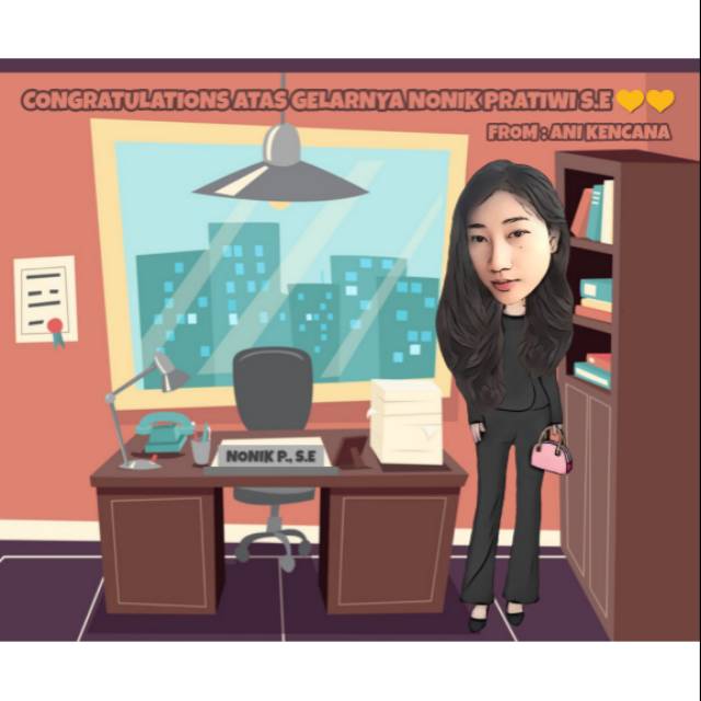 Desain Foto Karikatur Murah Edit Foto Custom Karikatur Hadiah Wisuda Kado Ultah Karikatur Murah