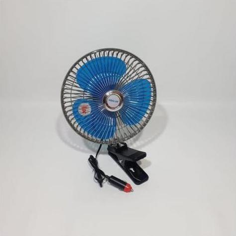 Kipas Angin Mobil / Kipas Angin Truk / Kipas Angin Dc 6 Inch + Jepitan (Arus Dc / Aki)