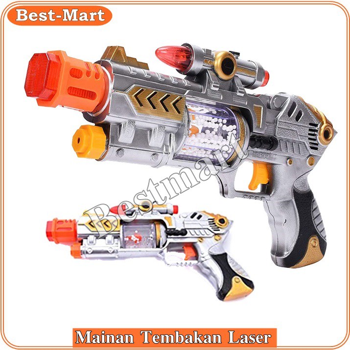 Maina Anak Pistol / Mainan Tembak-Tembakan laser / Laser Sound Gun