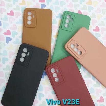 Case Pro Camera Soft Matte With Camera Protector 9D Vivo V5 V21 V23E