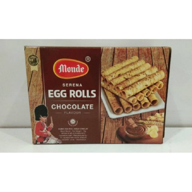 

MONDE SERENA EGG ROLLS ORIGINAL CHOCOLATE 168GR/ Centralbandung