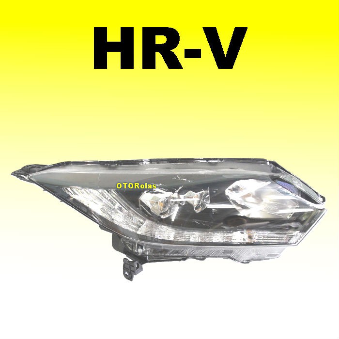 LAMPU DEPAN HONDA HRV PRESTIGE 2016 HEAD LAMP HR V 2015 2017 BESAR UTAMA LED DRL HEADLAMP BLACK