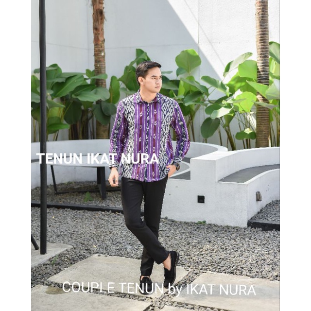 SET SARA DRESS ROK TUTU Couple Tenun dan Kemeja Full Tenun