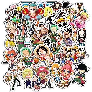 STIKER ONE PIECE FASHION CUTE STICKER UNTUK LAPTOP HP 