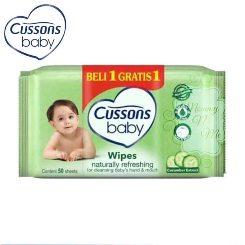 CUSSONS BABY Wipes Naturally Refreshing 50'S Buy 1 Get 1