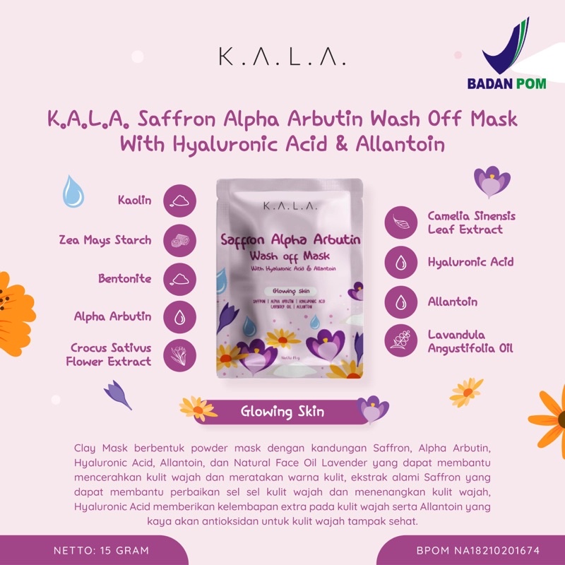 [BPOM] KALA Peel Off Mask &amp; Wash Off Mask Serum Series