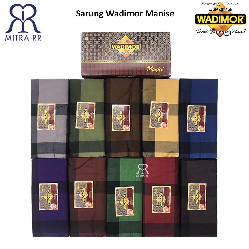 Sarung Wadimor Murah Motif Kotak Manise Ecer/ Grosir Sarung Tenun Dewasa Pria