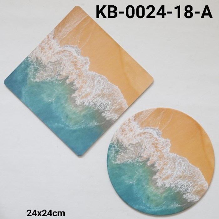 

GR-KB-0024-18 CAKE BOARD ALAS KUE KOTAK BULAT 24CM LAUT PANTAI KERANG PROMO TERBARU