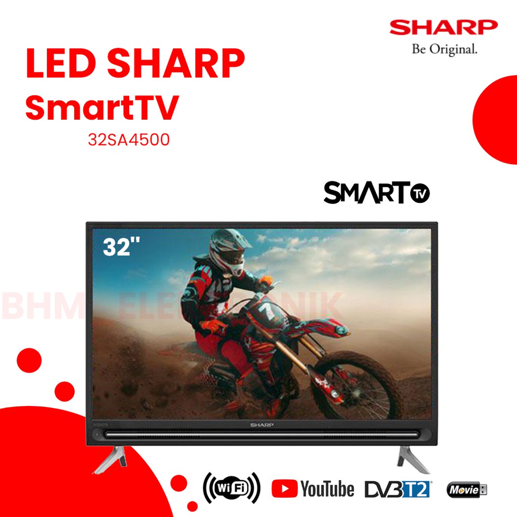 LED TV SHARP 32" 32SA4500 32 INCH USB SMART TV/SMART TV 32INCI/SMART TV SHARP 32'' USB YOUTUBE