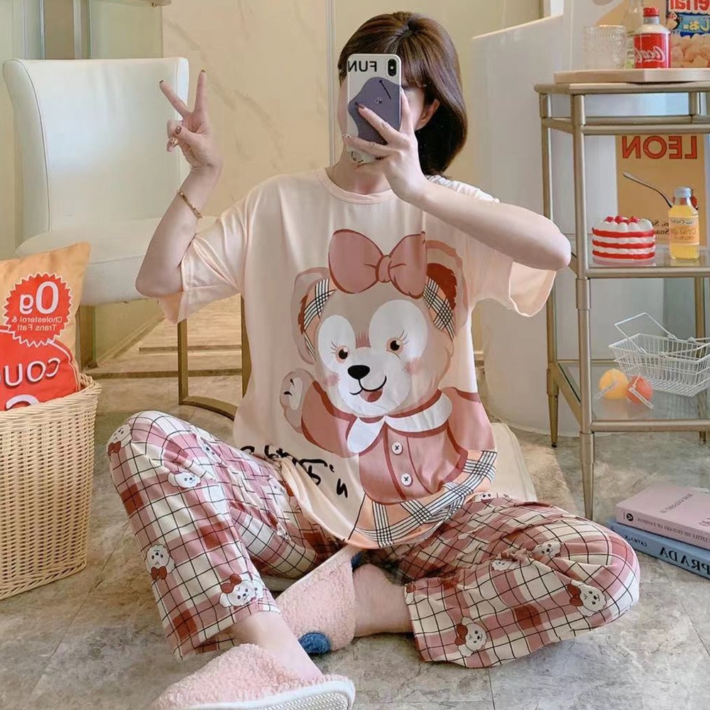 Setelan piyama CP oversize import murah / piyama import termurah-DT.  P