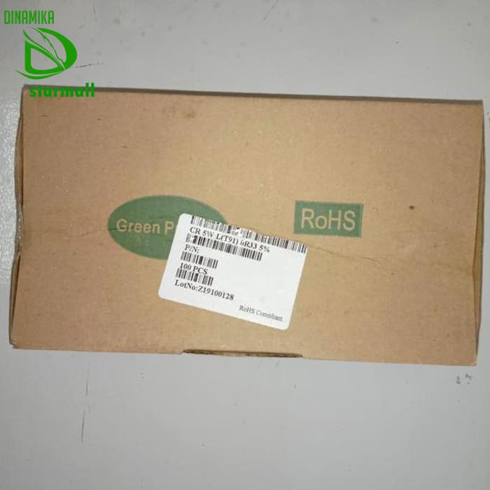 R Taiwan 0.33 Ohm 0R33 0.33Ohm 5W 5Watt 5 Watt Resistor Pcmelebik54 Segera Beli