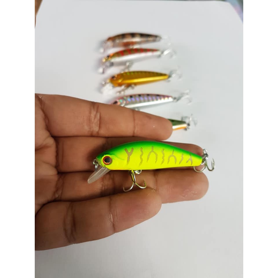 Umpan Ikan Minnow 5cm 6g / Minnow Singking / Umpan Minnow