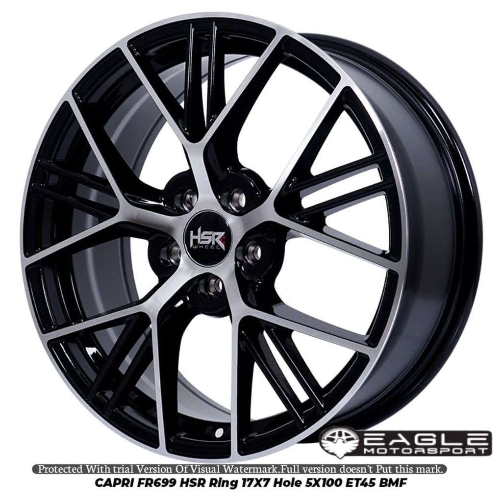 Velg Mobil Original HSR WHEEL CAPRI R17 Ring 17 Pelek Altis Corona VW Golf VW Polo