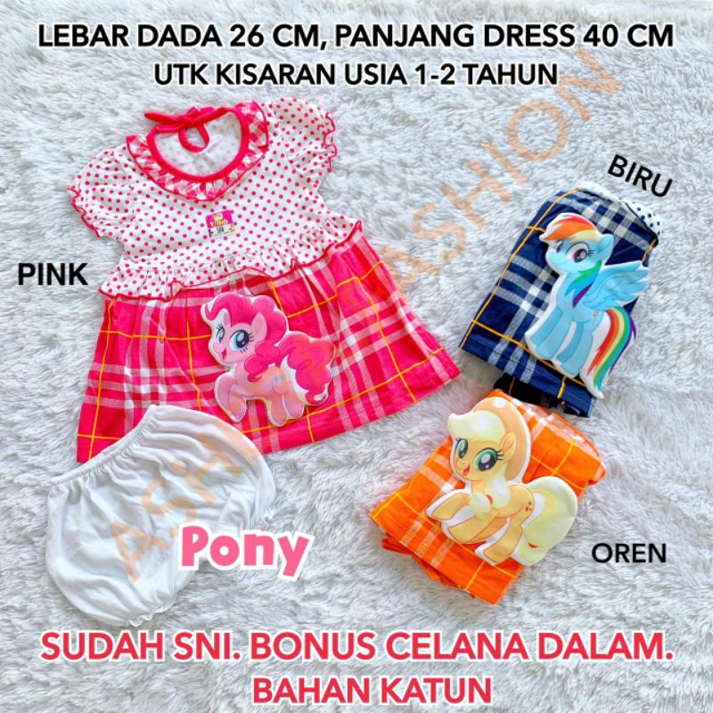 DRESS YLIN Y-LIN ANAK PEREMPUAN CEWEK BATITA 1 2 TAHUN ROK LUCU KATUN SNI MURAH BAGUS ADEM LEMBUT