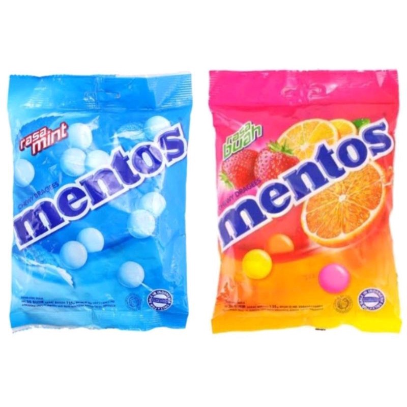 

Permen mentos mint dan fruty