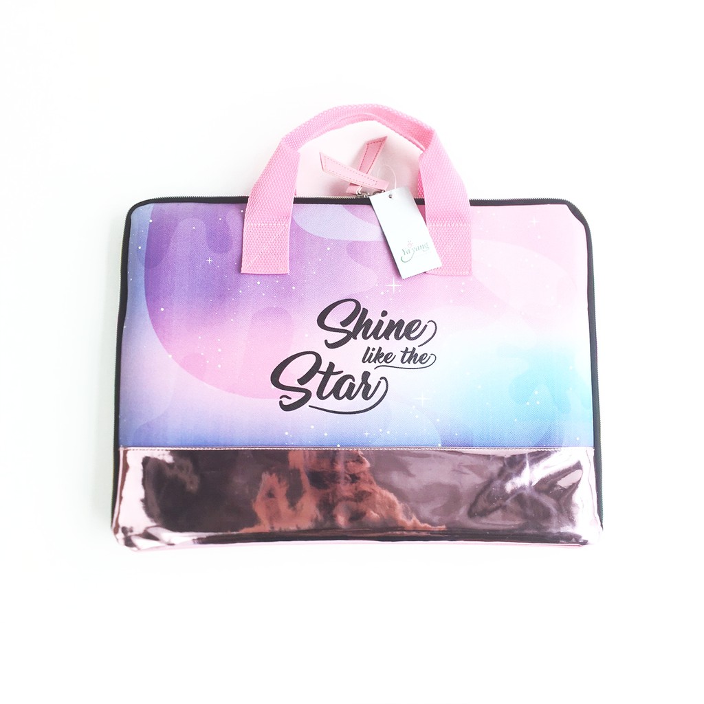 Yayang tas laptop 14 inch tenteng/ tas laptop jinjing shine like the star- NTL0520