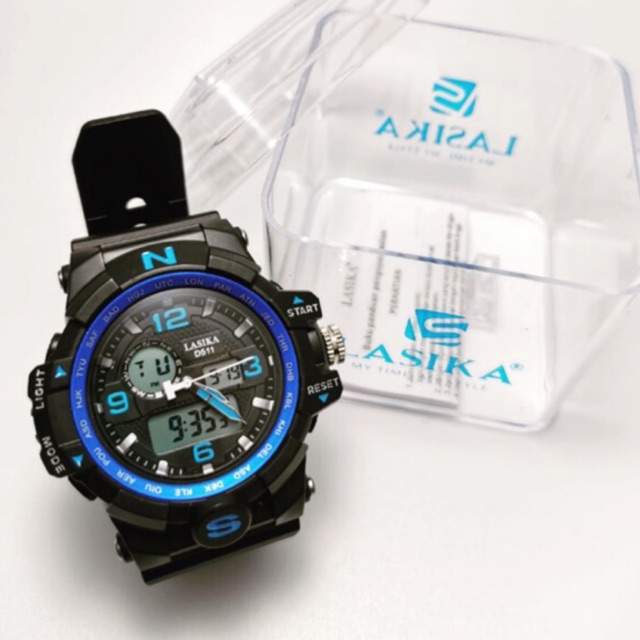 Jam Tangan Pria atau Wanita double time