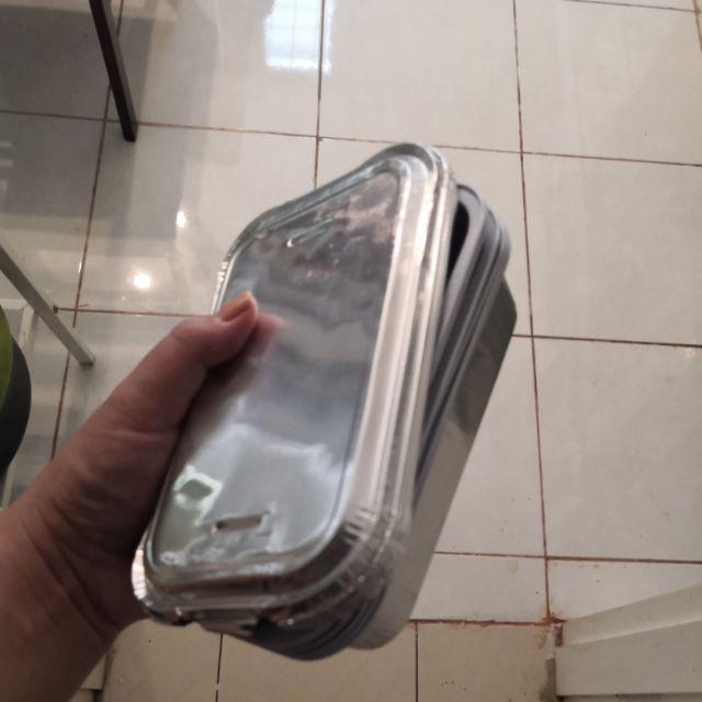 Aluminium Foil Cup Kotak P-380 Dan Tutup