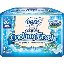 Charm Cooling Fresh Wings 26 cm Pembalut isi 14