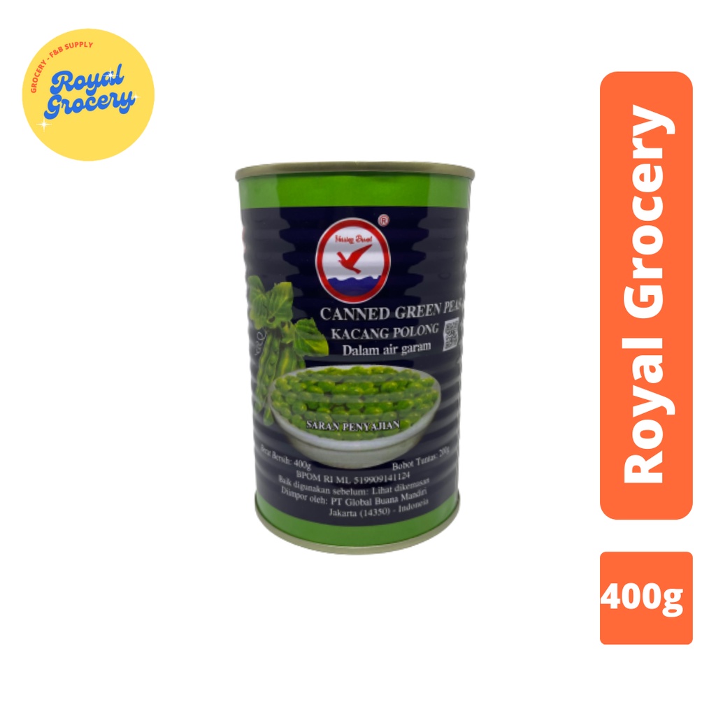 

Herring Brand Canned Green Peas / Kacang Polong Kaleng 400g