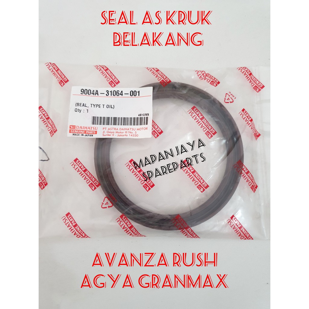 ORI SEAL SIL KRUK AS BELAKANG AVANZA / XENIA / RUSH / TERIOS / AGYA / GRANMAX